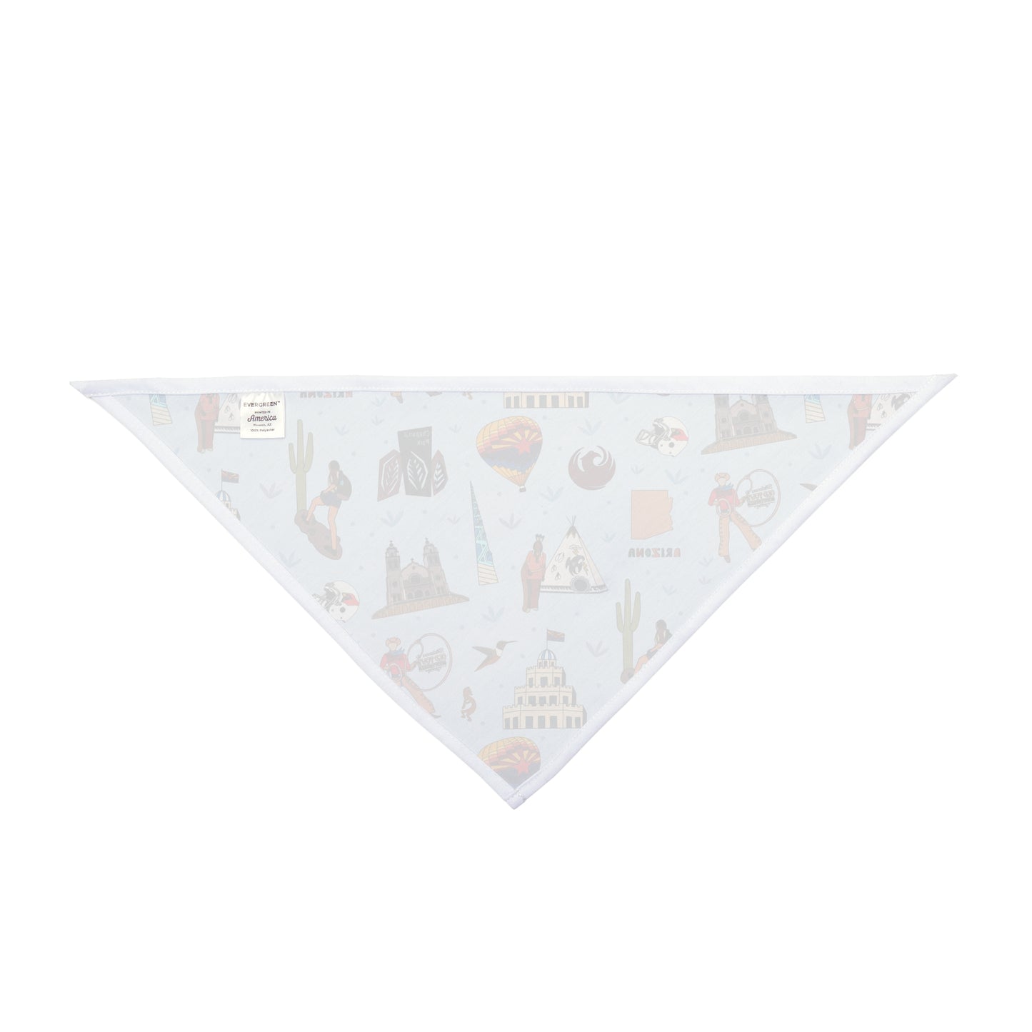 Pet Bandana with Phoenix & Scottsdale, AZ in metallic