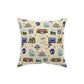 Broadcloth Pillow with Ogden, UT in cream