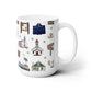 Ceramic Mug 15oz with Bagdad, Florida FL in white