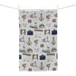 Kitchen Towel with Bagdad, Florida FL in grey