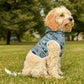 Pet Hoodie with Tallahassee Florida landmarks in blue