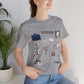 Unisex Jersey Short Sleeve Tee with Bagdad, Florida FL landmarks print