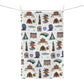 Kitchen Towel with Charlotte, North Carolina NC in white