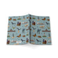 Paperback notebook with Austin, Texas TX landmarks in mist veil 150 lined pages