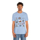 Unisex Jersey Short Sleeve Tee with St. Louis, Missouri MO landmarks print