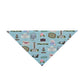 Pet Bandana with Tallahassee, FL in blue