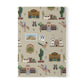 Paperback notebook with Tucson, Arizona AZ landmarks in khaki 150 lined pages