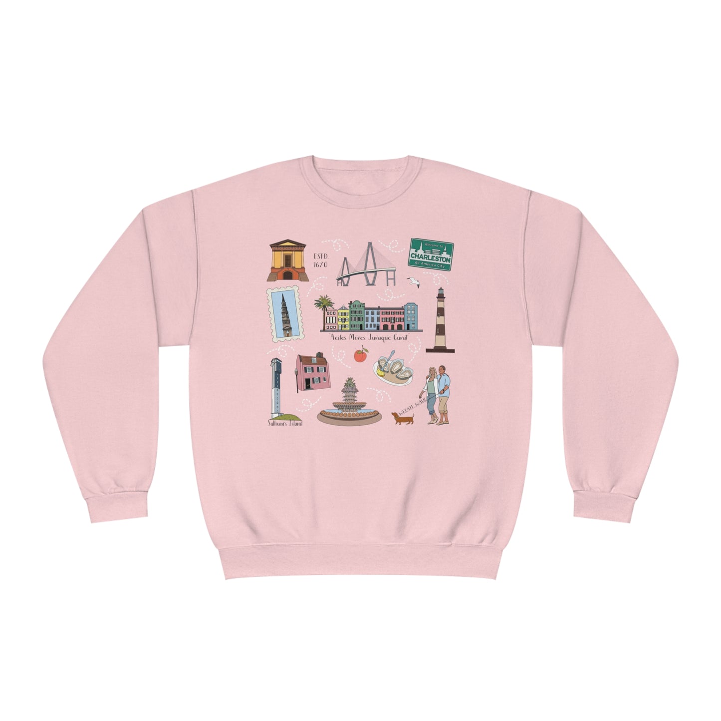 Unisex NuBlend® Crewneck Sweatshirt with Charleston assorted colors