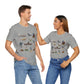 Unisex Jersey Short Sleeve Tee with Austin, Texas TX landmarks print