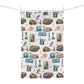 Kitchen Towel with Knoxville, Tennessee TN in white