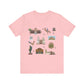 Unisex Jersey Short Sleeve Tee with Tucson, Arizona AZ landmarks print