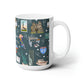 Ceramic Mug 15oz with Galveston, TX in deep ocean