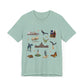 Unisex Jersey Short Sleeve Tee with Austin, Texas TX landmarks print