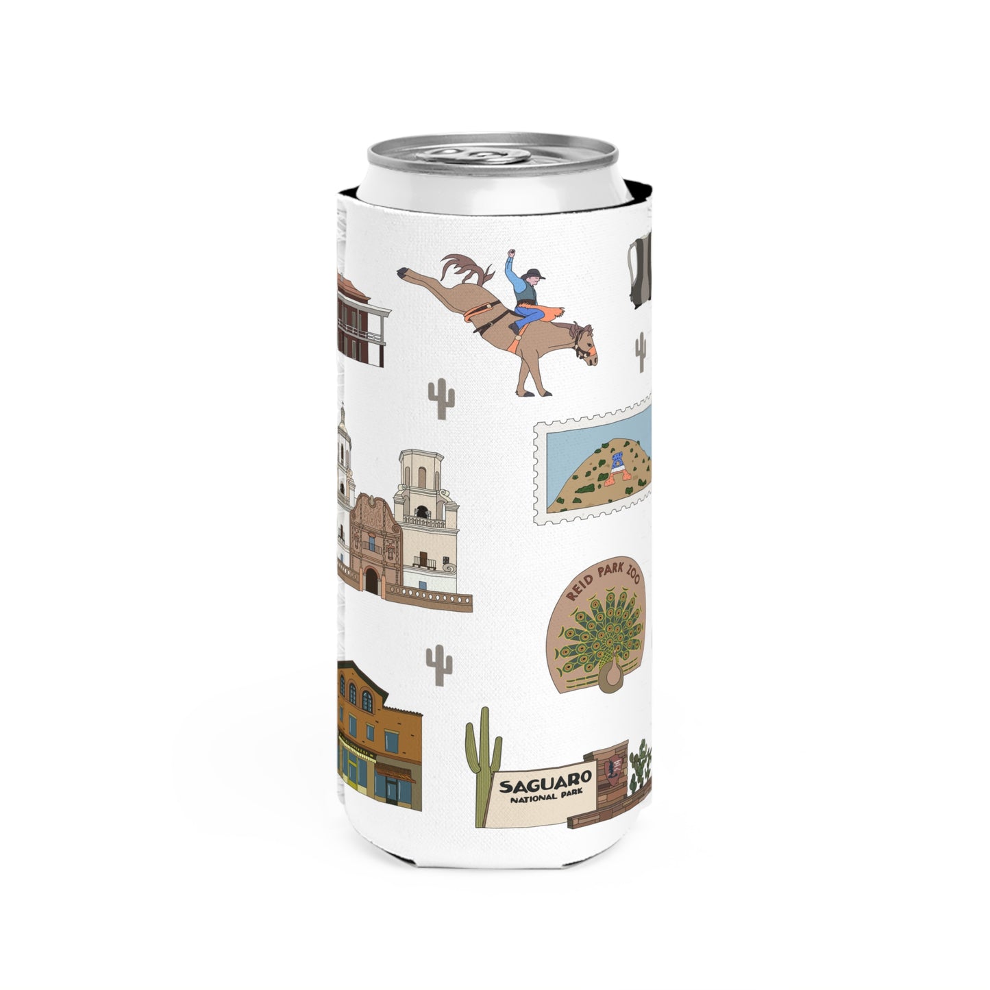 Slim Can Cooler with Tucson, Arizona AZ