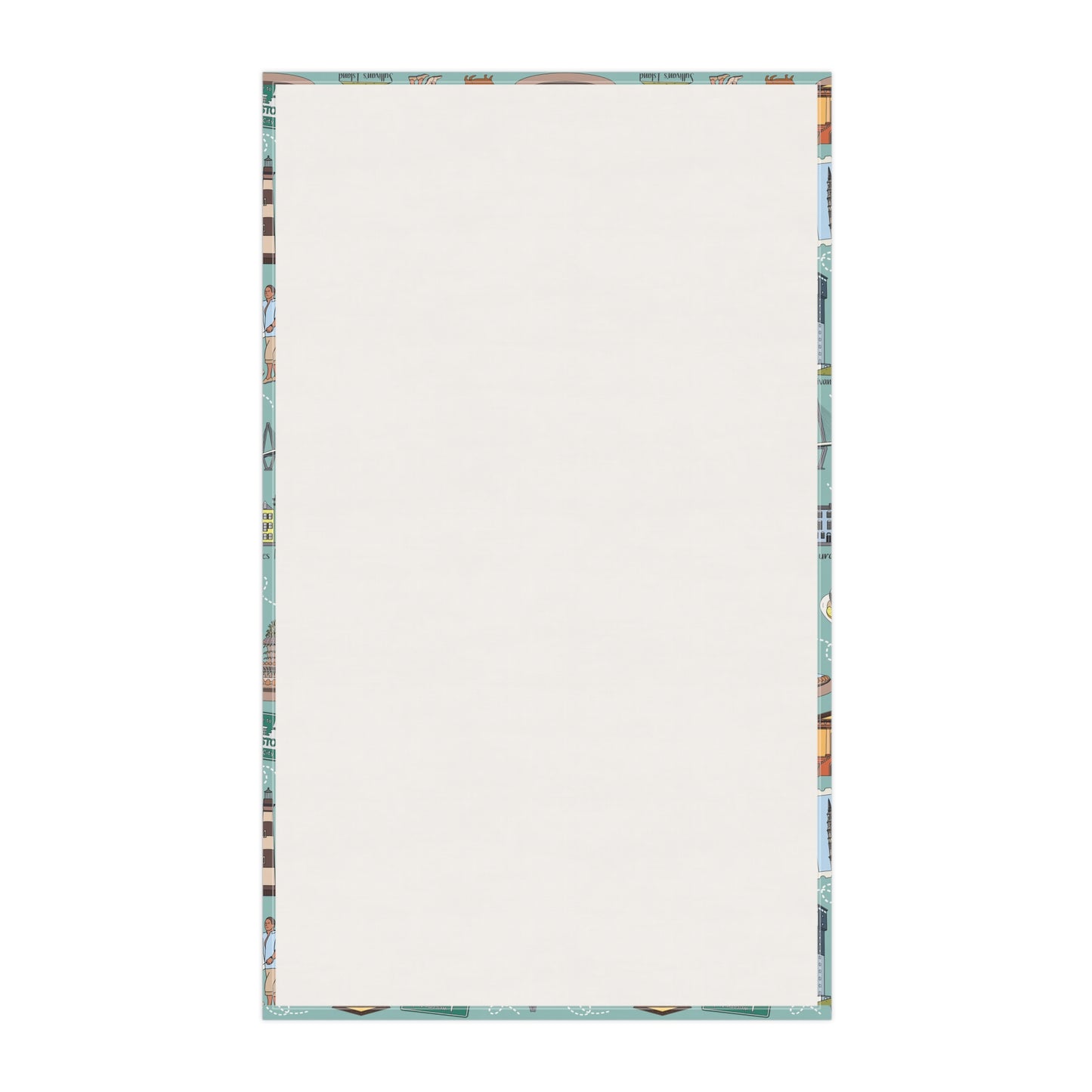 Kitchen Towel with Charleston, SC in sage