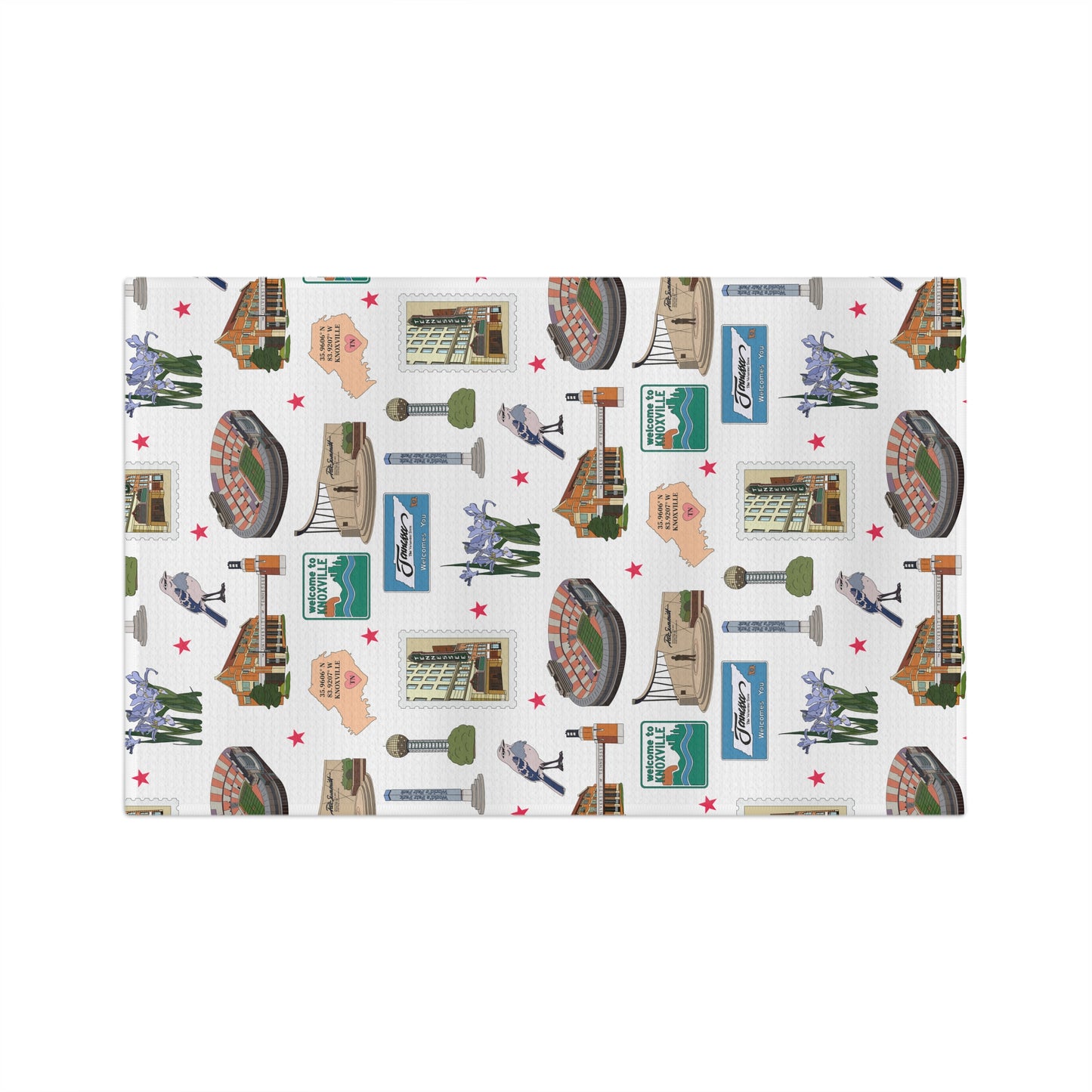 Kitchen Towel with Knoxville, Tennessee TN in white