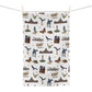 Kitchen Towel with Austin, Texas TX in white