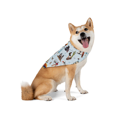 Pet Bandana with Phoenix & Scottsdale, AZ in metallic