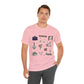 Unisex Jersey Short Sleeve Tee with Bagdad, Florida FL landmarks print
