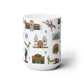 Ceramic Mug 15oz with Tucson, Arizona AZ in white
