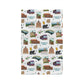 Kitchen Towel with Asheville, North Carolina NC in white