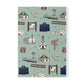 Paperback notebook with Bagdad, Florida FL landmarks in green 150 lined pages