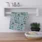 Kitchen Towel with Tallahassee, FL in blue