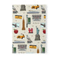 Paperback notebook with New York City, Manhattan, Brooklyn NY landmarks in ivory 150 lined pages