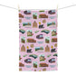 Kitchen Towel with Asheville, North Carolina NC in pink