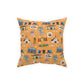 Broadcloth Pillow with Maui, HI in orange