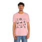 Unisex Jersey Short Sleeve Tee with St. Louis, Missouri MO landmarks print