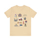 Unisex Jersey Short Sleeve Tee with St. Louis, Missouri MO landmarks print