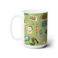 Ceramic Mug 15oz with Atlanta, GA in green