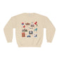 Unisex NuBlend® Crewneck Sweatshirt with Chicago, Illinois IL in assorted colors