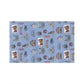 Kitchen Towel with St. Louis, Missouri MO in cornflower blue