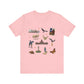 Unisex Jersey Short Sleeve Tee with Austin, Texas TX landmarks print