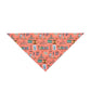 Pet Bandana with Charleston, SC in coral