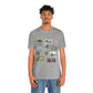Unisex Jersey Short Sleeve Tee with Garland, Texas TX landmarks print