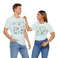 Unisex Jersey Short Sleeve Tee with Navarre Beach, FL landmarks print