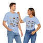 Unisex Jersey Short Sleeve Tee with South St. Paul, Mendota, Hastings, Hampton, Inver Grove Heights near the Minneapolis Minnesota MN landmarks print