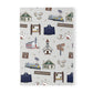 Paperback notebook with Bagdad, Florida FL landmarks in grey 150 lined pages