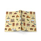 Paperback notebook with Santa Fe, New Mexico NM landmarks in crayola's lemon yellow 150 lined pages