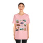 Unisex Jersey Short Sleeve Tee with Asheville, North Carolina NC landmarks print