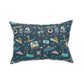 Broadcloth Pillow with Navarre Beach, FL in navy