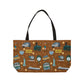 Tote Bag with New Jersey in brown