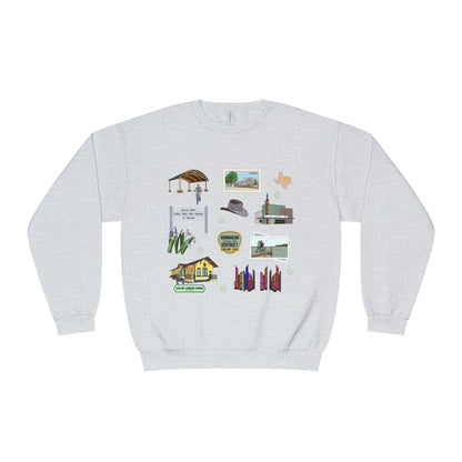 Unisex NuBlend® Crewneck Sweatshirt with Garland, Texas TX in assorted colors