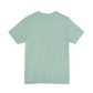 Unisex Jersey Short Sleeve Tee with Santa Fe, New Mexico NM landmarks print