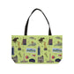 Tote Bag with Louisville, KY in lime