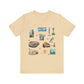 Unisex Jersey Short Sleeve Tee with Knoxville, Tennessee TN landmarks print