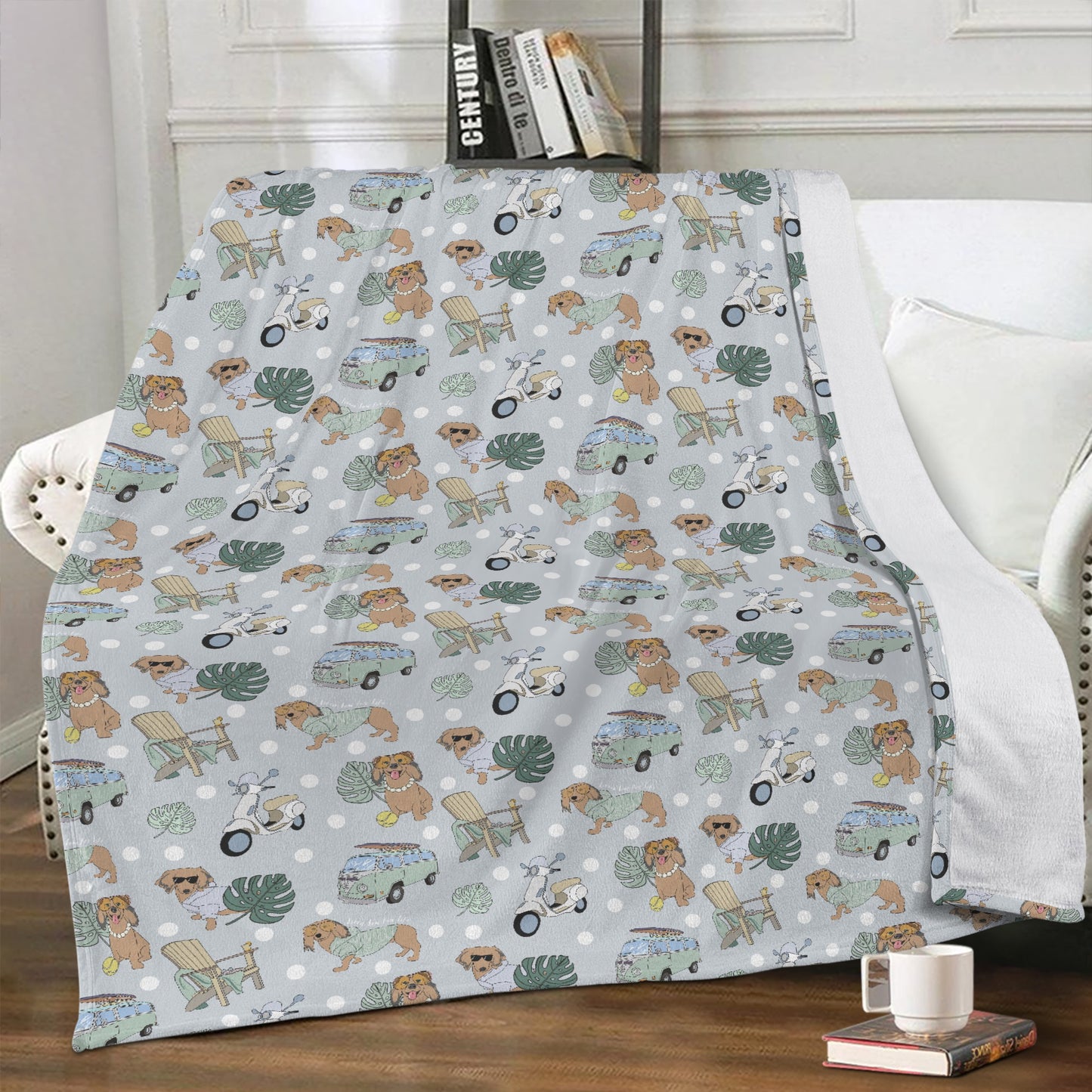 Minky Blanket 70 x 54 in grey